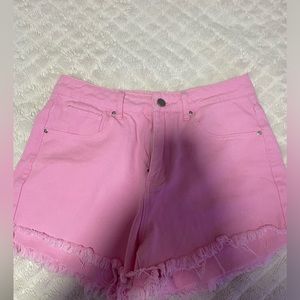 Women’s Hot Pink Jean Shorts
